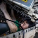 Strike Fighter Squadron (VFA) 103 Sailor Conducts Maintenance Aboard USS George H.W. Bush (CVN 77)