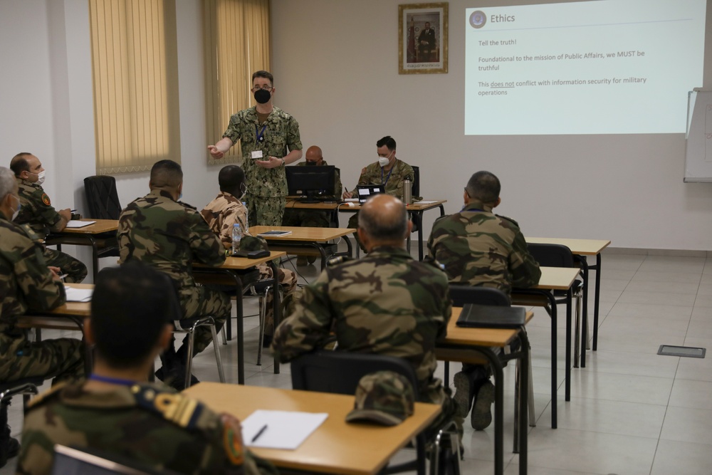 Instruction in the U.S. Joint Planning Process takes place during African Lion 22