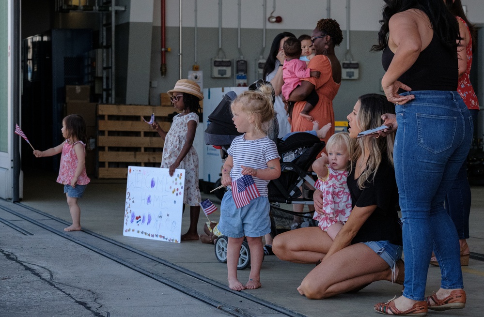 Cougar battalion returns home