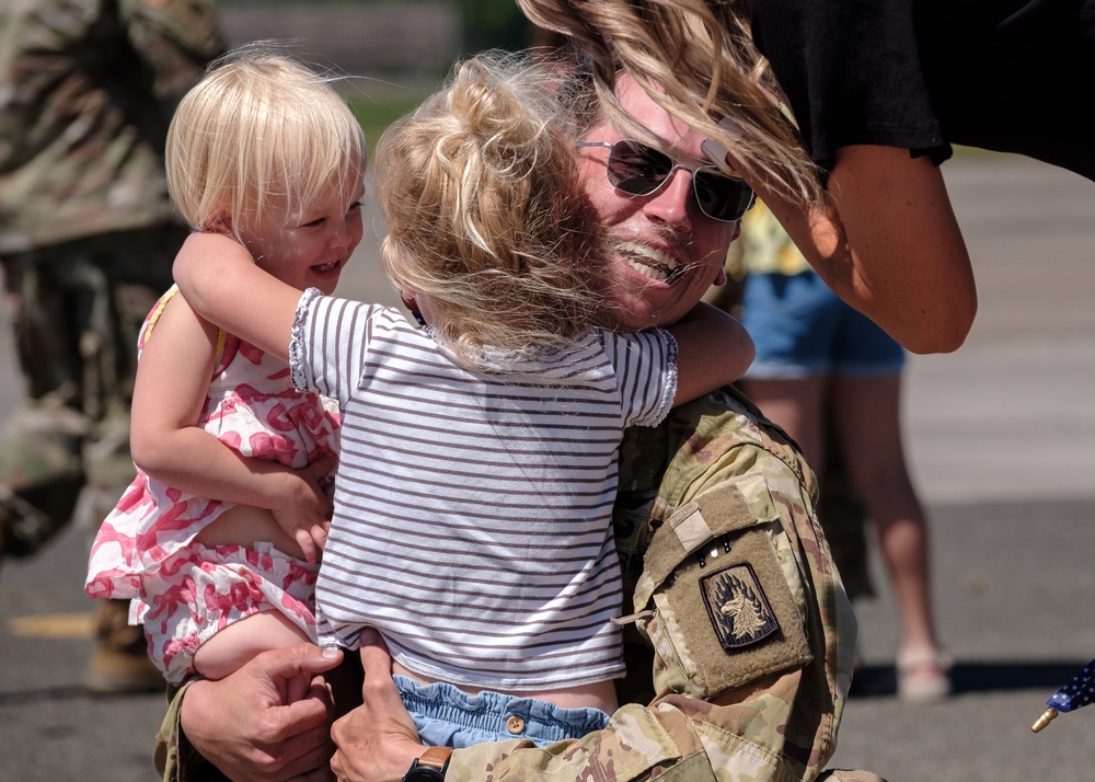 Cougar battalion returns home