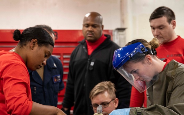 USS George H.W. Bush (CVN 77) Sailors Assemble Airborne Quick Strike Mines