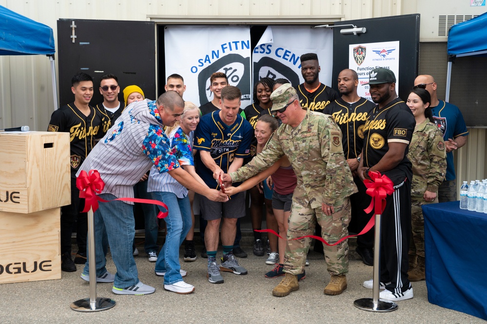 Osan celebrates all-new functional fitness area opening