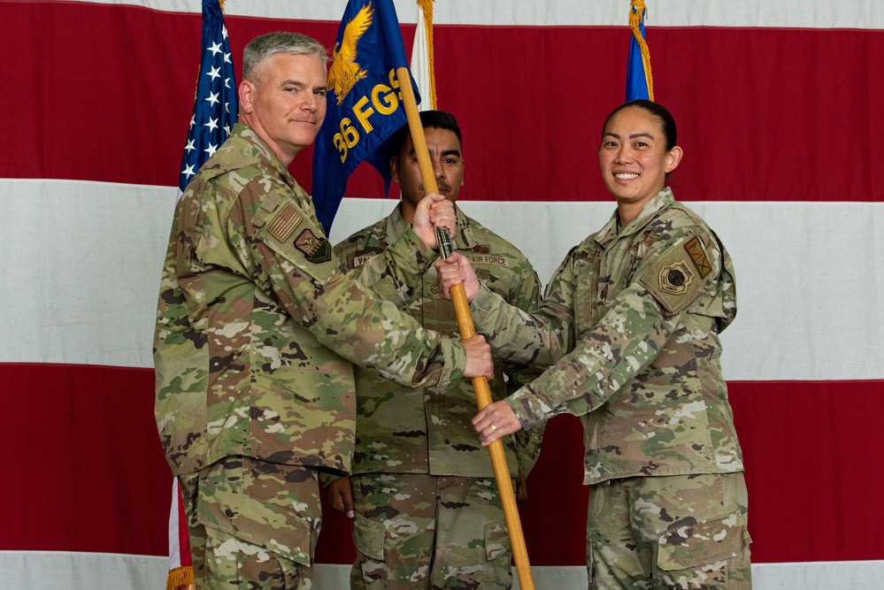 36th FGS celebrates stand up, new commander