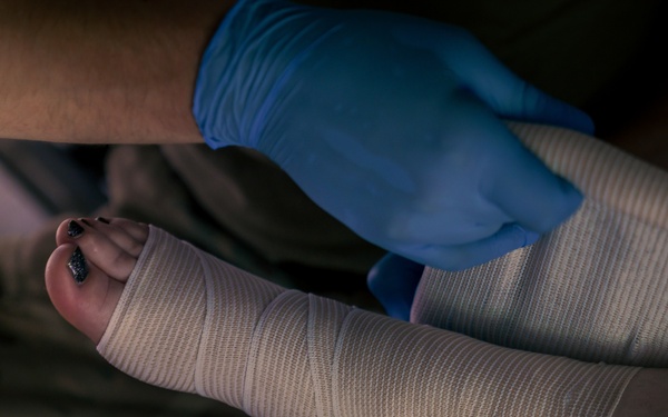 110th Medical Group trains with 110th Civil Engineer Squadron during Japan DFT