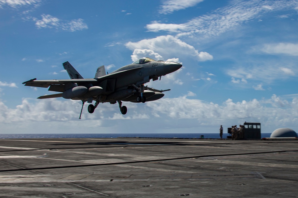 Abraham Lincoln conducts flight operations