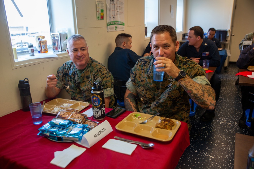 FMFLANT, MARFORCOM, MARFOR NORTHCOM Leadership tour the USS San Antonio (LPD 17)