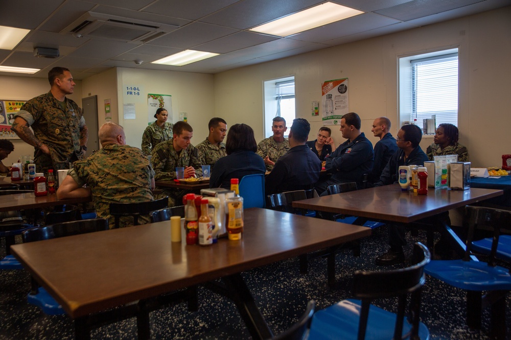 FMFLANT, MARFORCOM, MARFOR NORTHCOM Leadership tour the USS San Antonio (LPD 17)