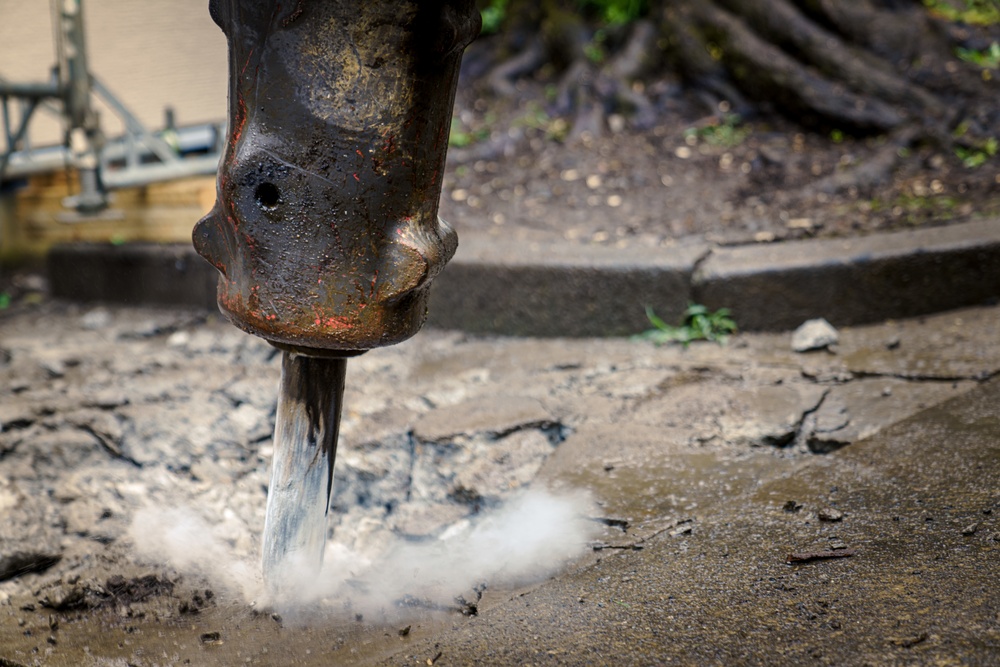 110th Civil Engineers remove concrete during Japan DFT