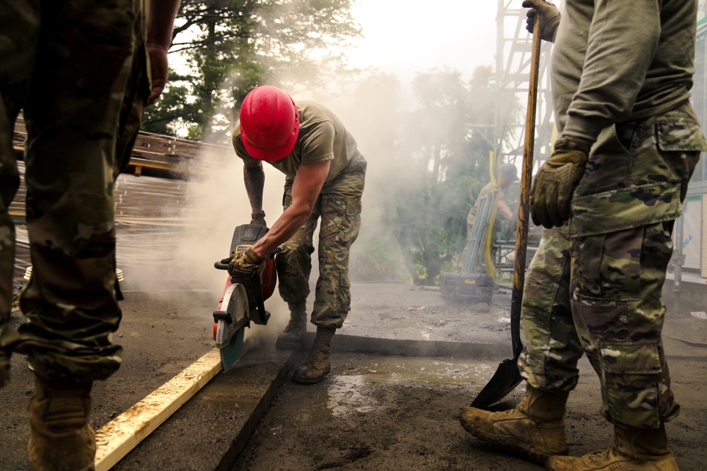 110th Civil Engineers remove concrete during Japan DFT