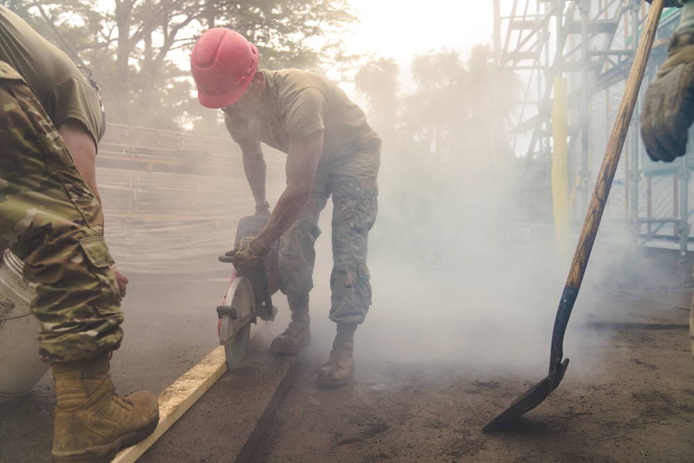 110th Civil Engineer Squadron removes concrete during Japan DFT