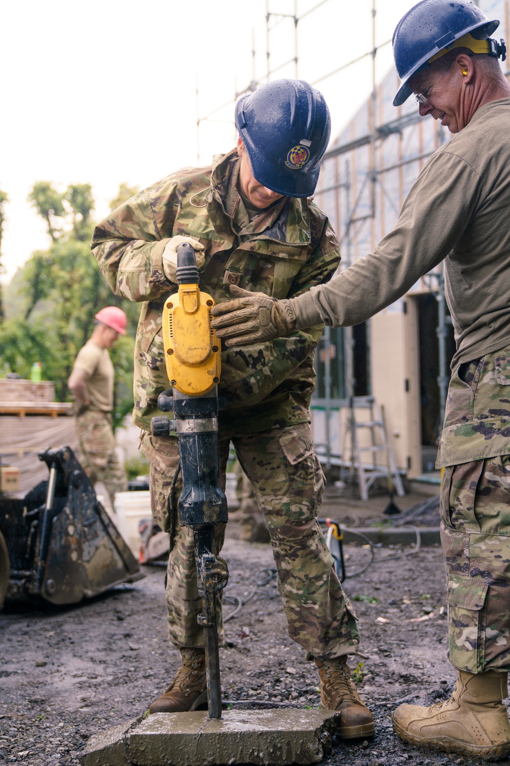 110th Civil Engineers remove concrete during Japan DFT