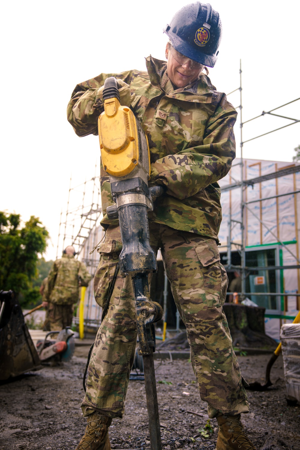 110th Civil Engineers remove concrete during Japan DFT