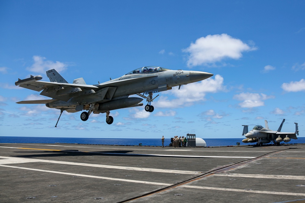 Abraham Lincoln conducts flight operations