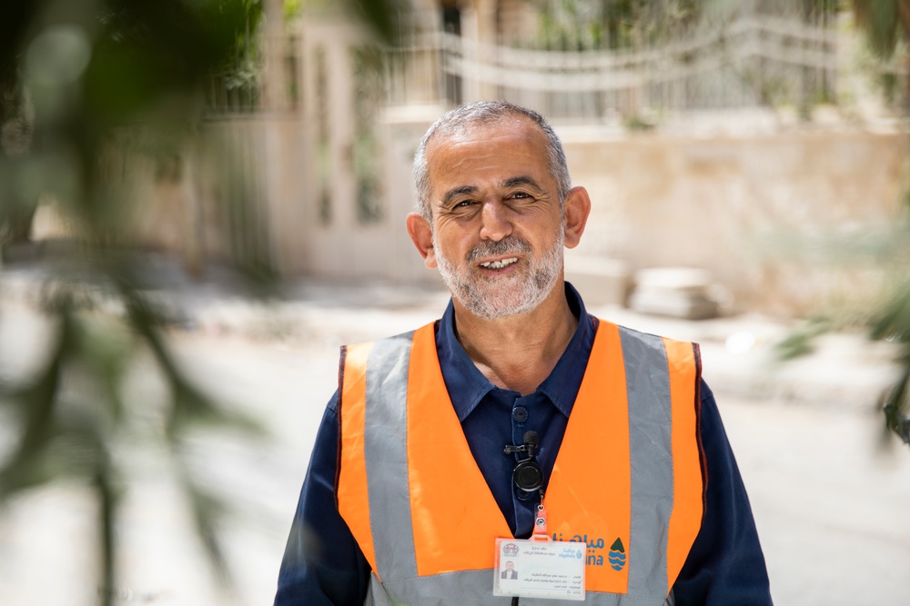 Water leakage technician Mahmoud Ali Khalayleh