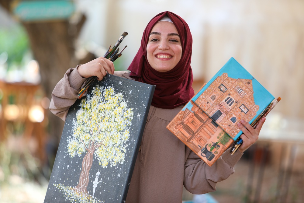 Shireen Saqallah attended school for the first time at a USAID-funded non-formal education center