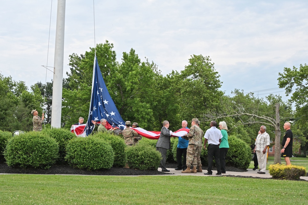 Fort Dix – Army US Flag Ceremony / Reveille  – U.S. ASA Fort Dix HQ (NJ)