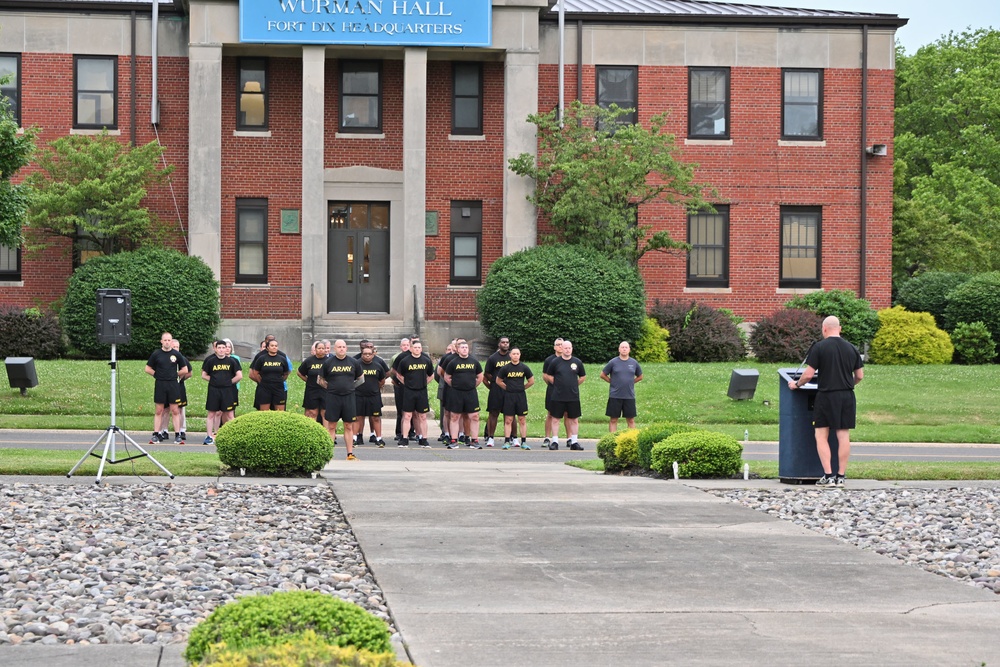 Fort Dix – Army US Flag Ceremony / Reveille  – U.S. ASA Fort Dix HQ (NJ)