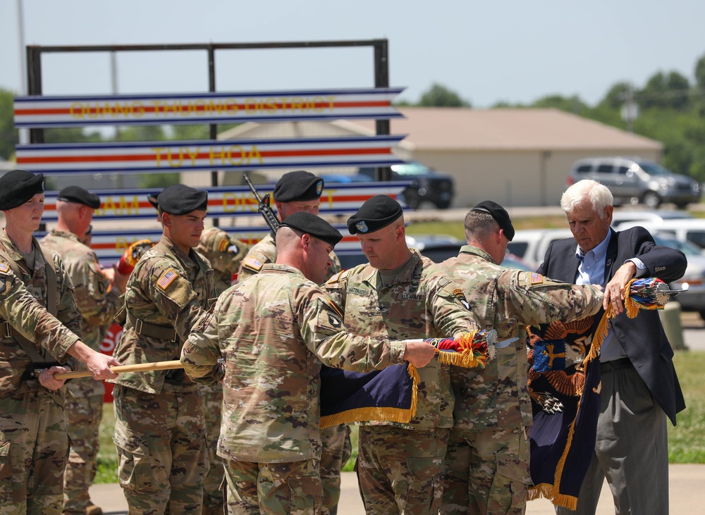 Casing of the 2nd Brigade Combat Team Colors