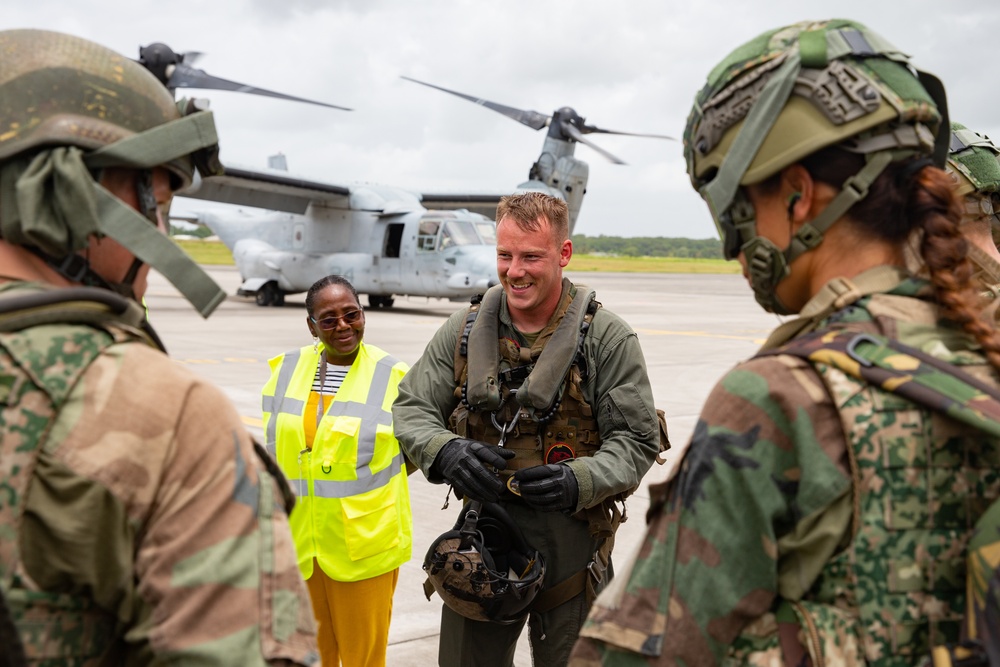 Caraibes 22: U.S. Marines transport NATO allies