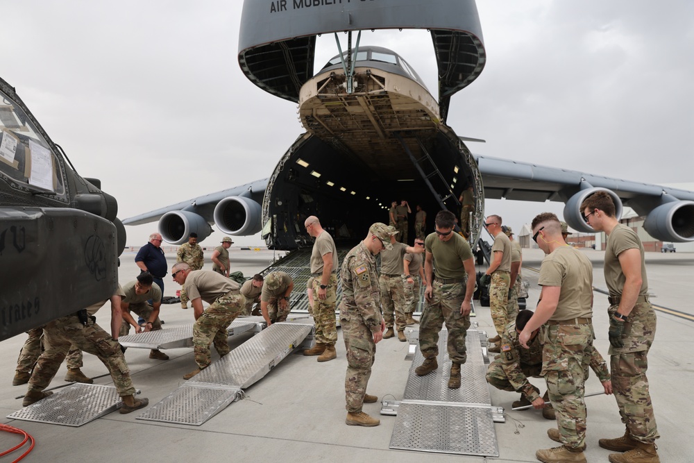 Utah National Guard ships AH-64D Apaches to Morocco for African Lion 22