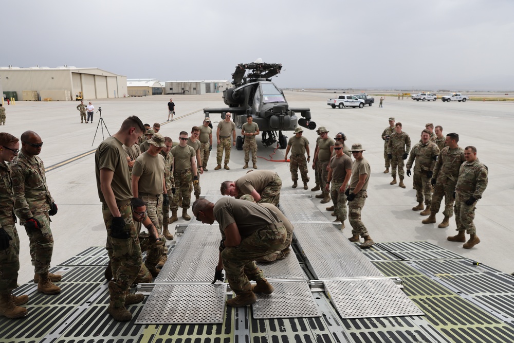 Utah National Guard ships AH-64D Apaches to Morocco for African Lion 22