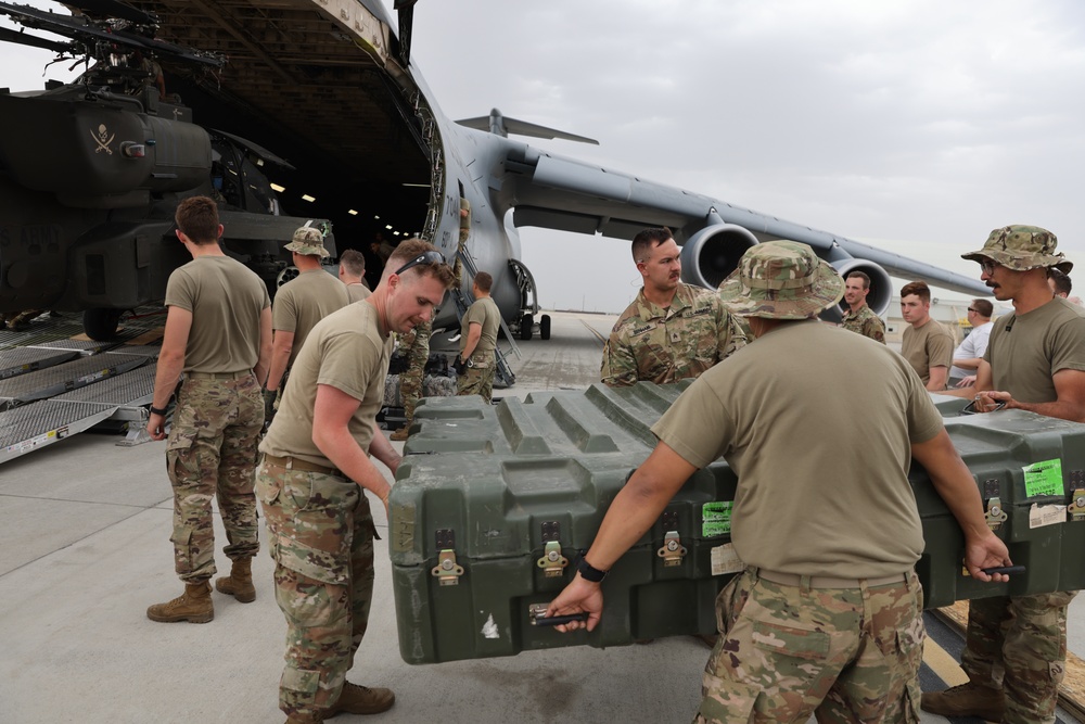 Utah National Guard ships AH-64D Apaches to Morocco for African Lion 22