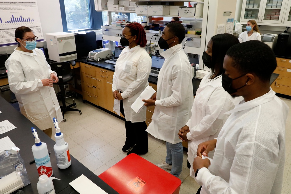 Navy Deputy Surgeon General, HBCU Students Visit NMRC