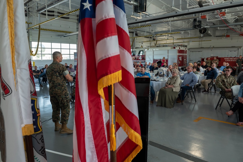 182nd Airlift Wing hosts 2022 Employer Support of Guard and Reserve &quot;Breakfast with the Boss&quot;