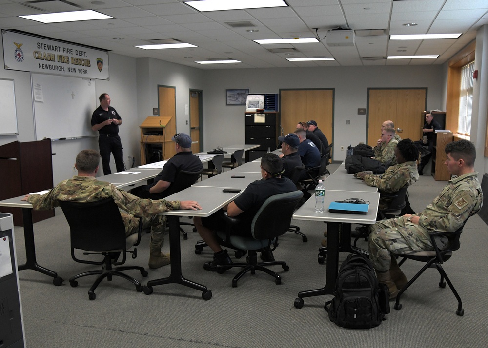 Joint Fire Department Training Exercise At Stewart Air National Guard Base