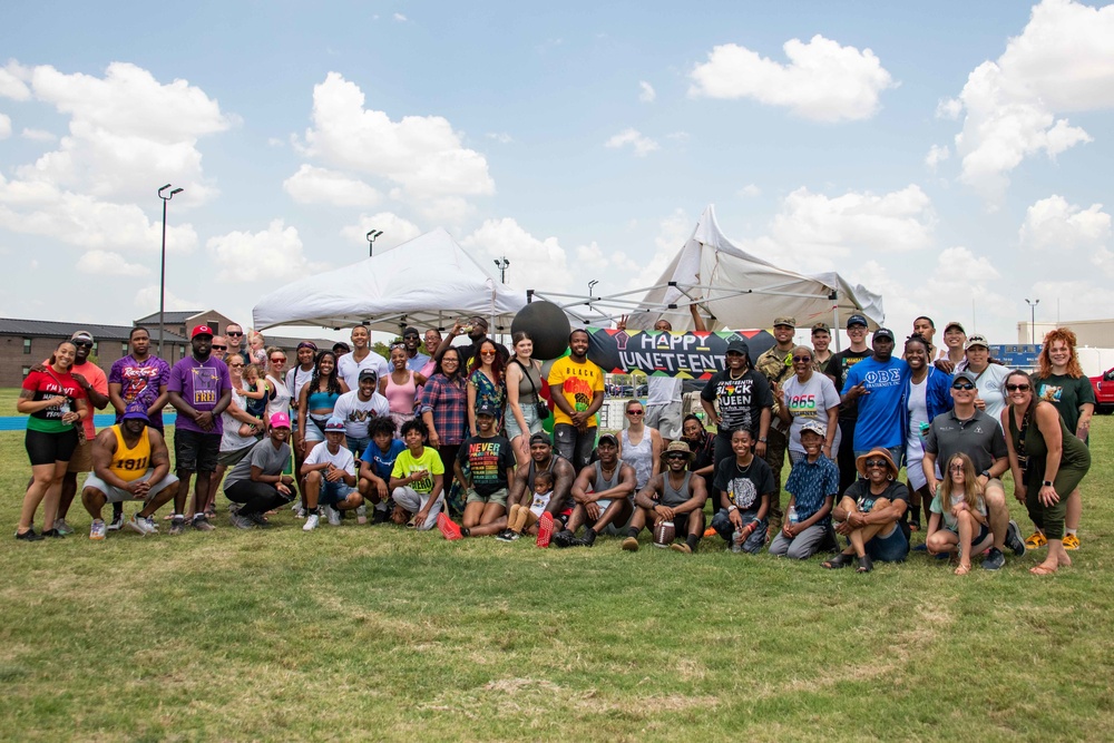 97 AMW Airmen host Juneteenth block party