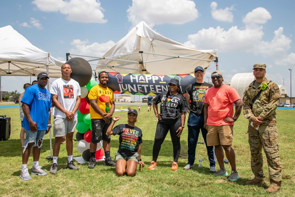 97 AMW Airmen host Juneteenth block party