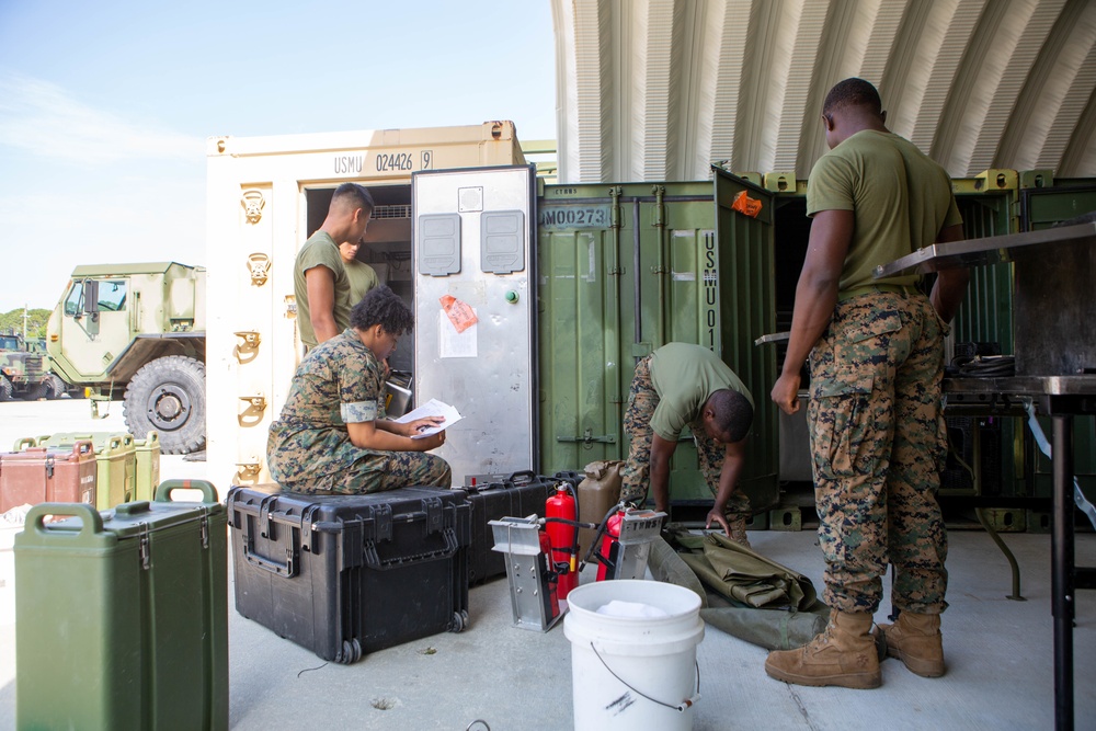 Marine Wing Support Squadron 273 Marines conduct gear inspection