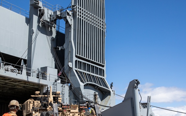 390th SPOC Soldiers execute a Ro-Ro