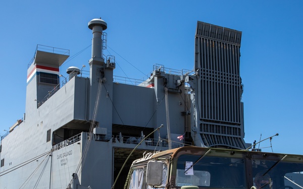 390th SPOC Soldiers execute a Ro-Ro