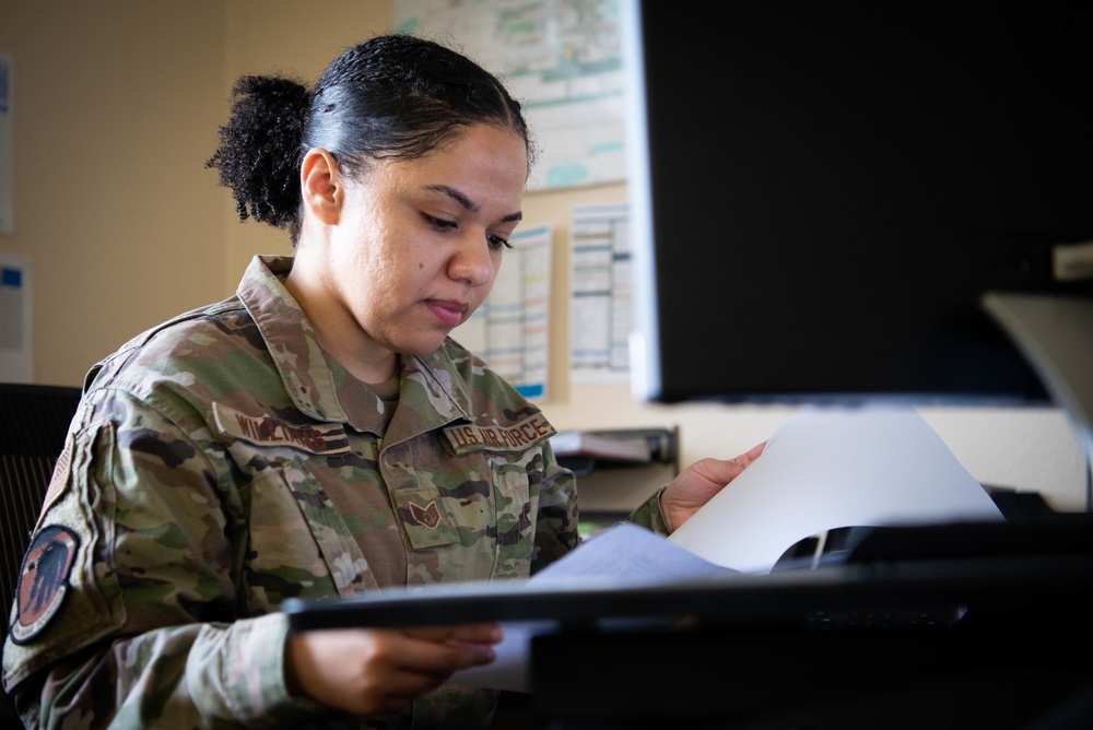 354th Range Squadron range scheduling section schedules during Red Flag Alaska