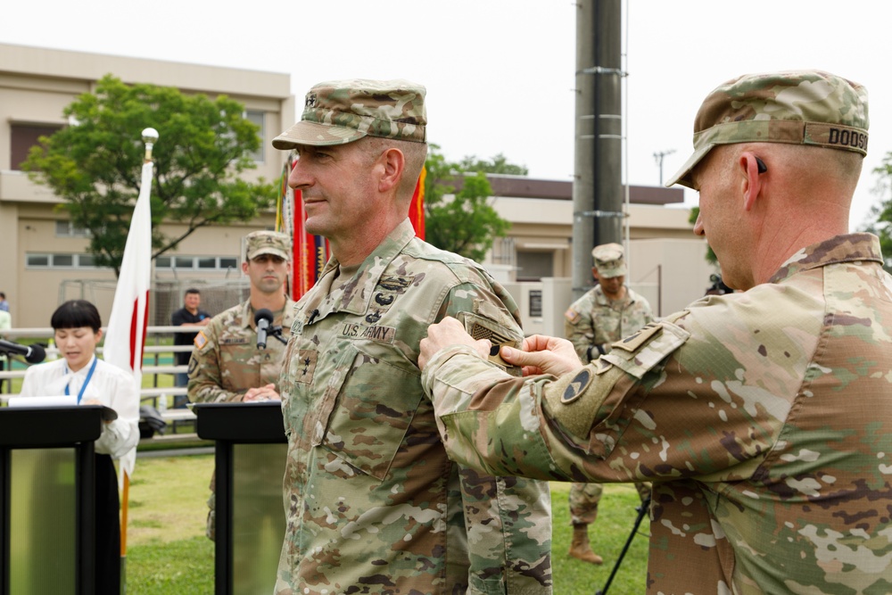 U.S ARMY JAPAN PATCHING CEREMONY held in CAMP ZAMA on 17th Jun, 2022