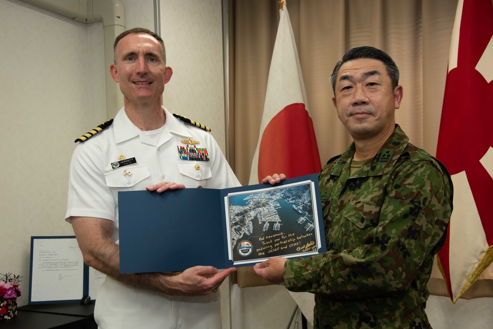 CFAY visits JGSDF 31st Infantry Regiment onboard JGSDF Camp Takemiya