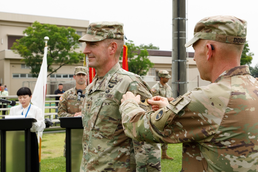 U.S ARMY JAPAN PATCHING CEREMONY held in CAMP ZAMA on 17th Jun, 2022