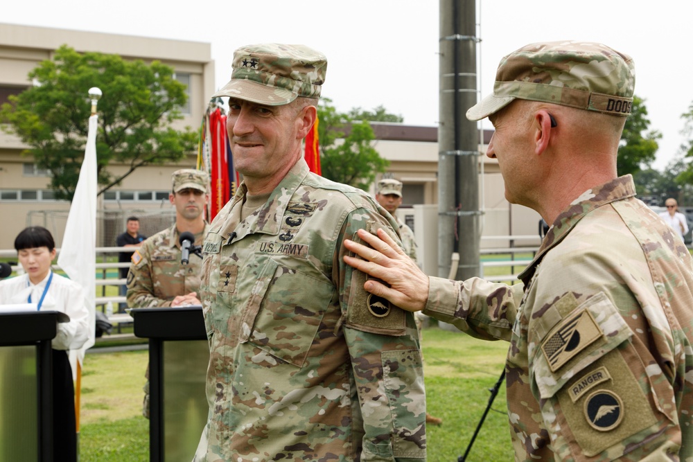 U.S ARMY JAPAN PATCHING CEREMONY held in CAMP ZAMA on 17th Jun, 2022