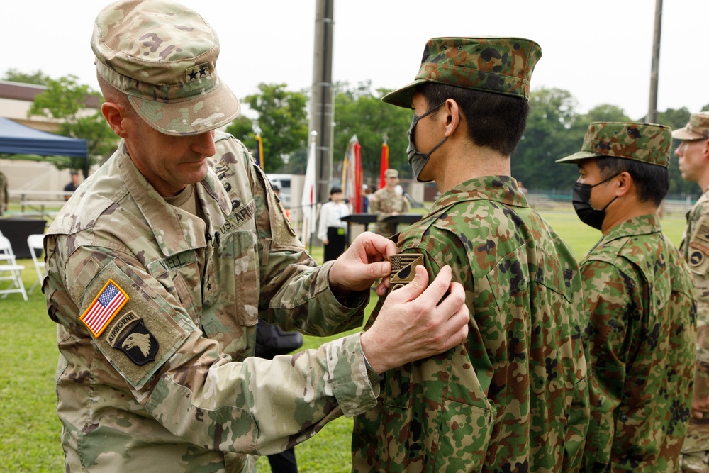 U.S ARMY JAPAN PATCHING CEREMONY held in CAMP ZAMA on 17th Jun, 2022