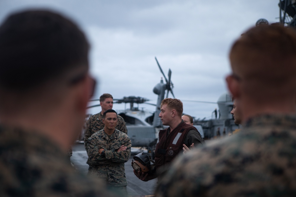 MAGTF-7: 3rd Battalion, 4th Marine Regiment familiarization with CH-53E Super Stallion