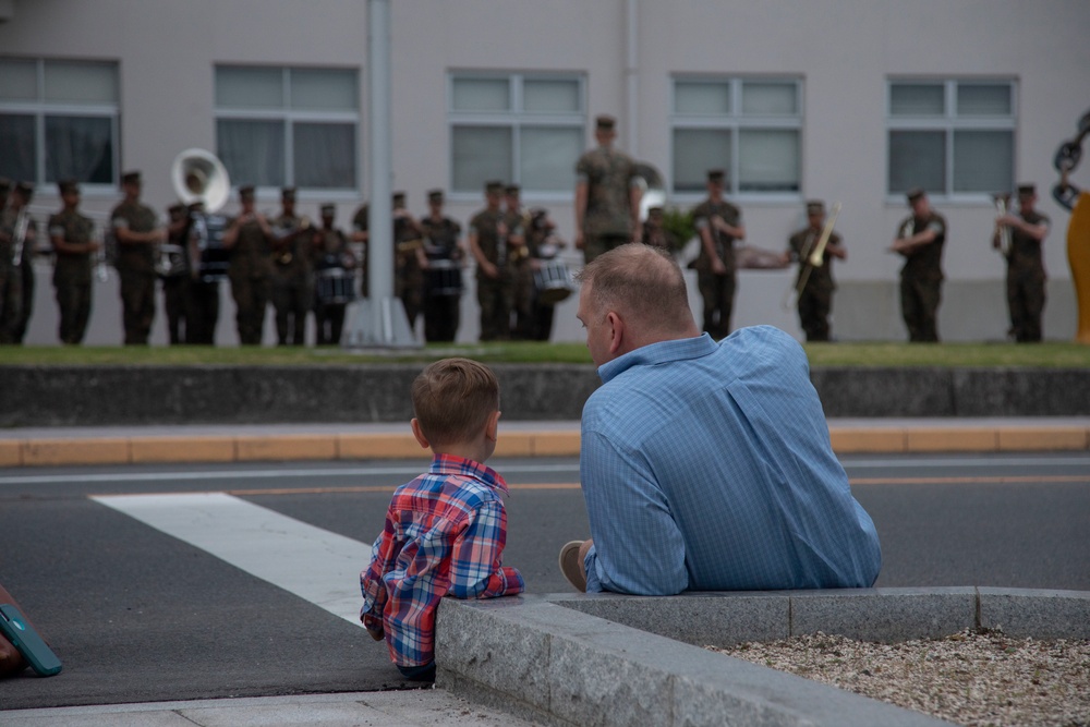 A Sunset Symphony: III MEF Band performs evening colors