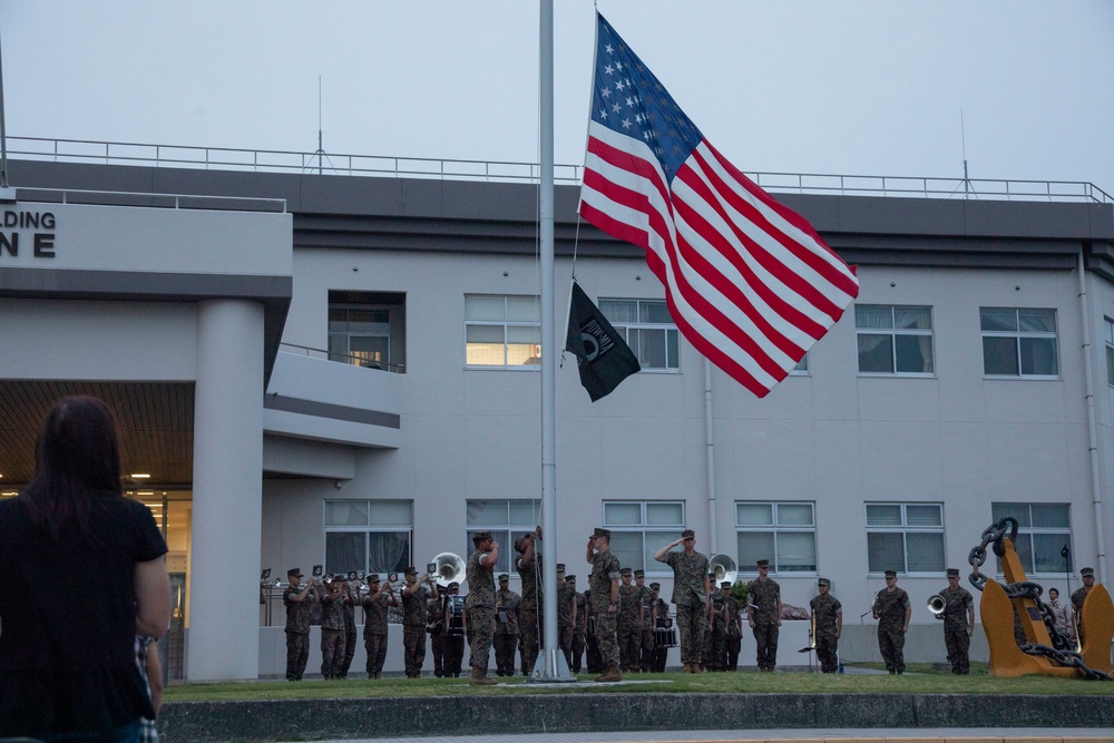 A Sunset Symphony: III MEF Band performs evening colors