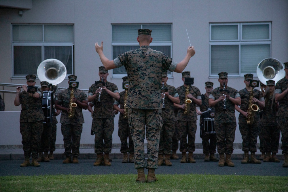 A Sunset Symphony: III MEF Band performs evening colors