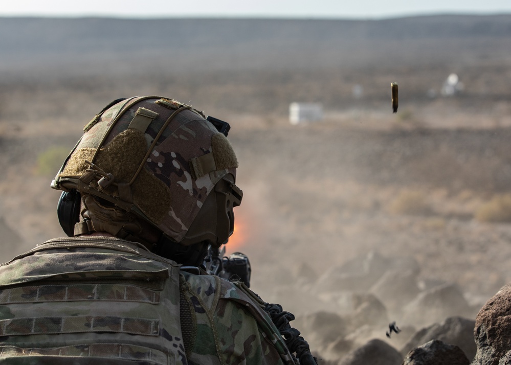 Kentucky National Guard conducts squad live-fire in Djibouti