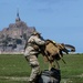 U.S. Special Operations jump over Le Mont Saint Michel