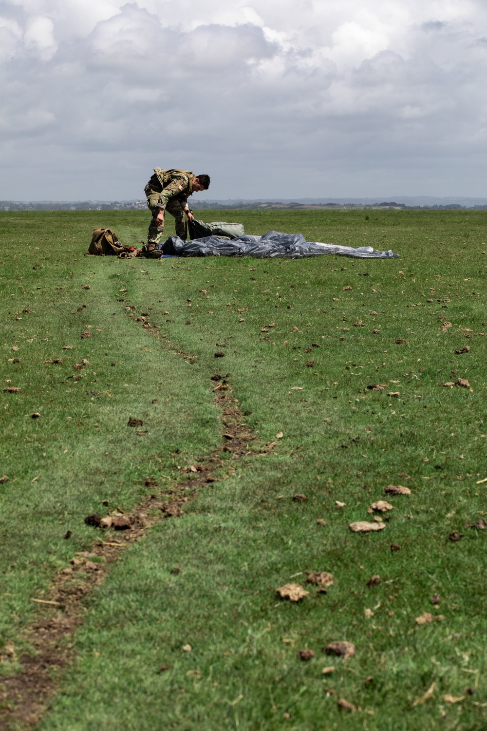 U.S. Special Operations jump over Le Mont Saint Michel