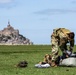 U.S. Special Operations jump over Le Mont Saint Michel