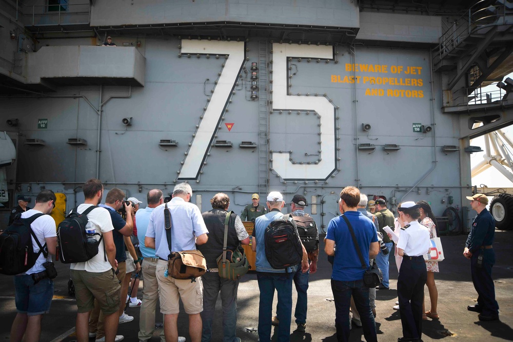 The Harry S. Truman Carrier Strike Group is on a scheduled deployment in the U.S. Naval Forces Europe area of operations, employed by U.S. Sixth Fleet to defend U.S., allied and partner interests.