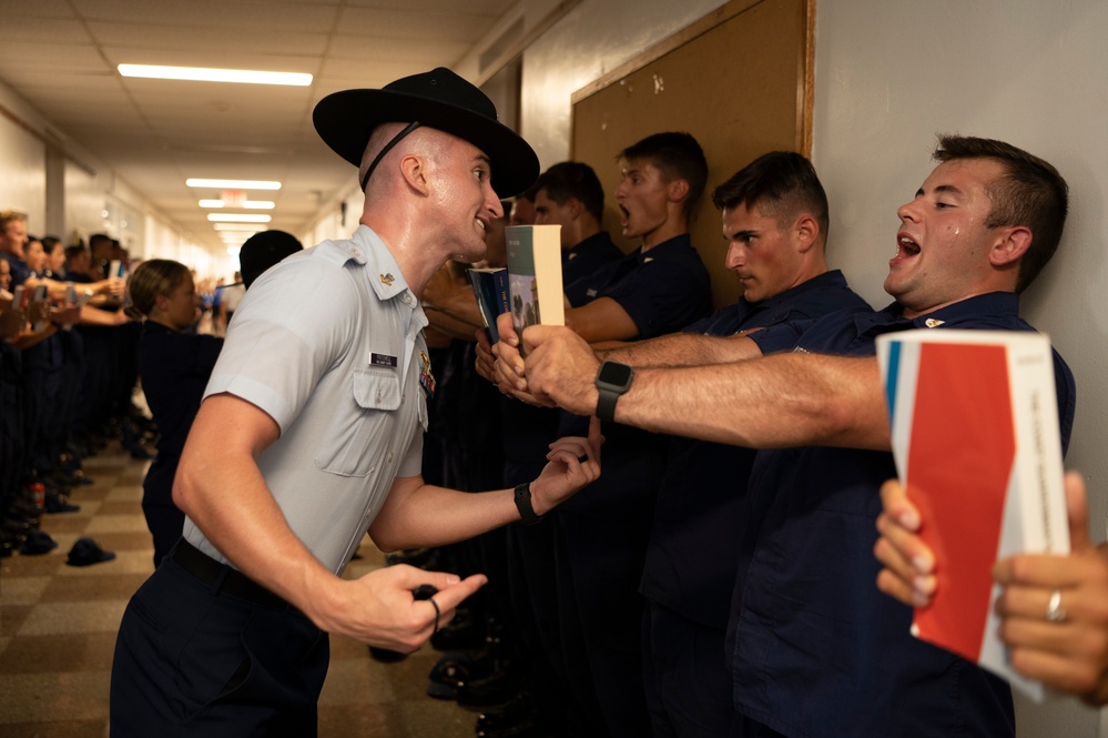 U.S. Coast Guard Company Commanders visit the Coast Guard Academy